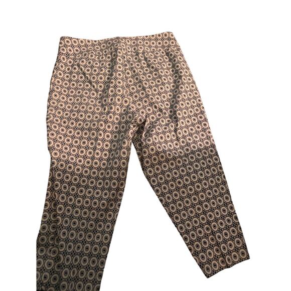 Valerie Stevens Geometric Print Capri Pants, Navy, Plus Size 18W, Women's - Picture 3 of 5